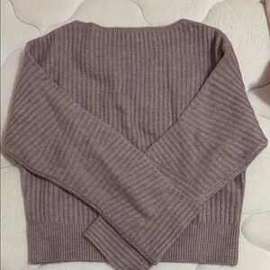 Dynamite Ribbed Knit Sweater - Mauve